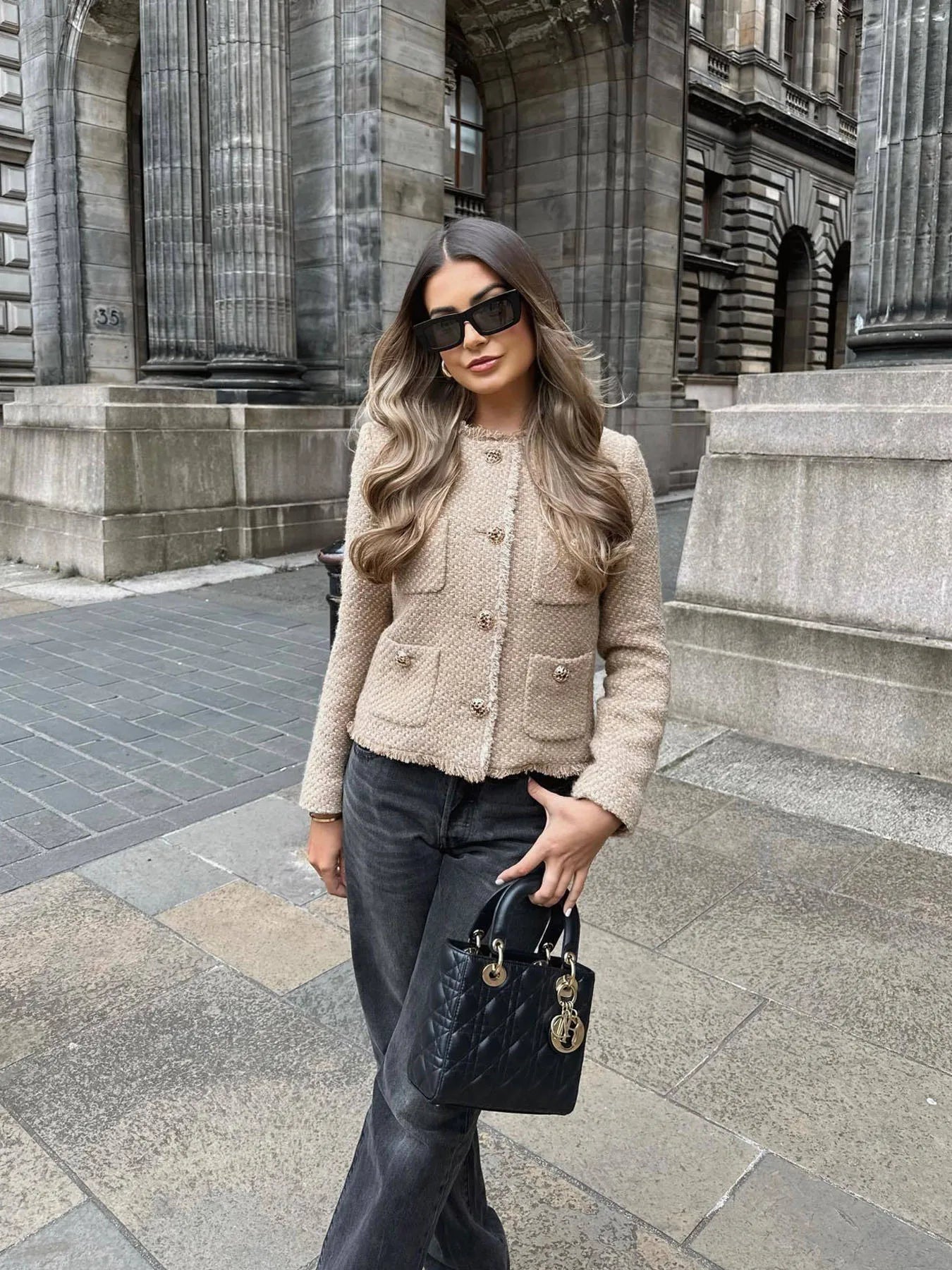 Melinda - Classic Tweed Blazer with Structured Fit & Elegant Fabric 3