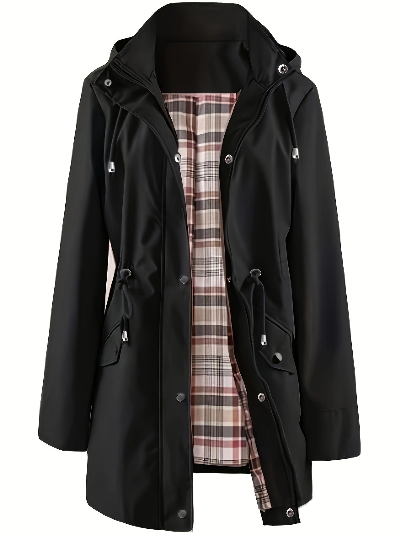 WeatherShield - Waterproof Women's Windbreaker Jacket with Detachable Hood 0