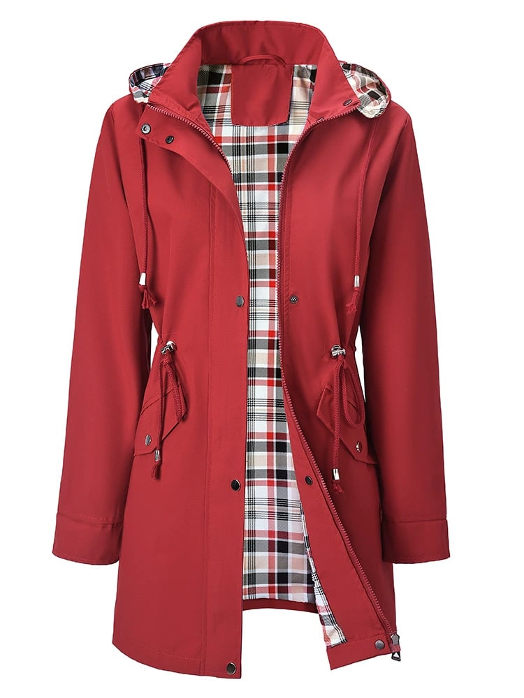 WeatherShield - Waterproof Women's Windbreaker Jacket with Detachable Hood 3