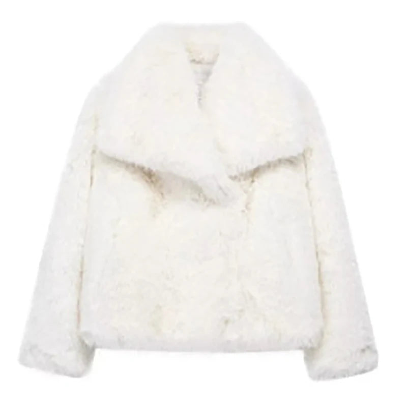 AeroChic - Women's Faux Fur Short Jacket | Stylish Autumn Winter Coat 5