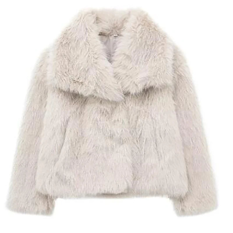 AeroChic - Women's Faux Fur Short Jacket | Stylish Autumn Winter Coat 6