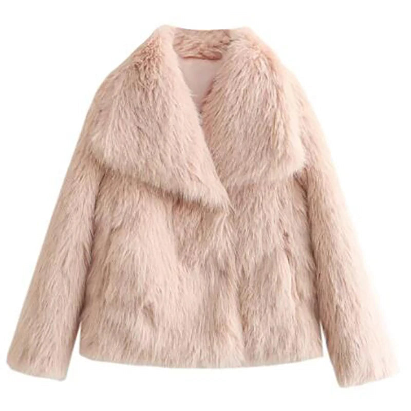 AeroChic - Women's Faux Fur Short Jacket | Stylish Autumn Winter Coat 7