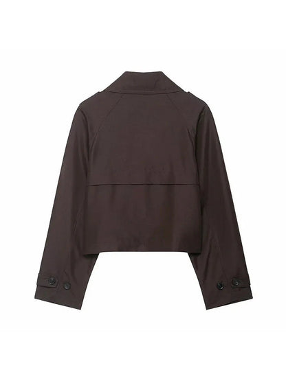 AeroChic - Women's Trench Coat | Double Breasted Winter Jacket with Pockets 3