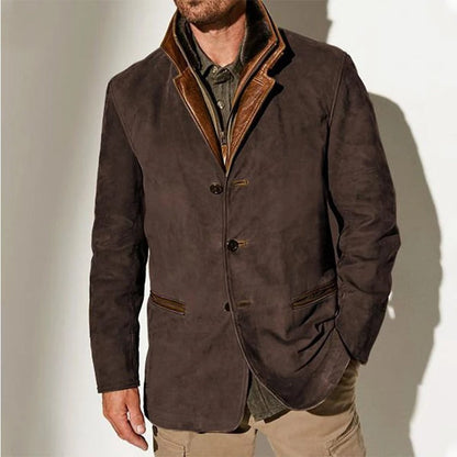AeroStyle - Men's Vintage Spring Jacket | Premium Suede for Comfort & Versatility 0