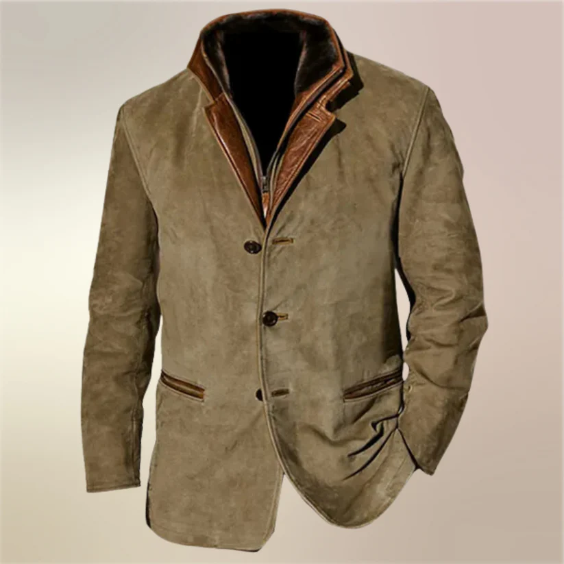 AeroStyle - Men's Vintage Spring Jacket | Premium Suede for Comfort & Versatility 8