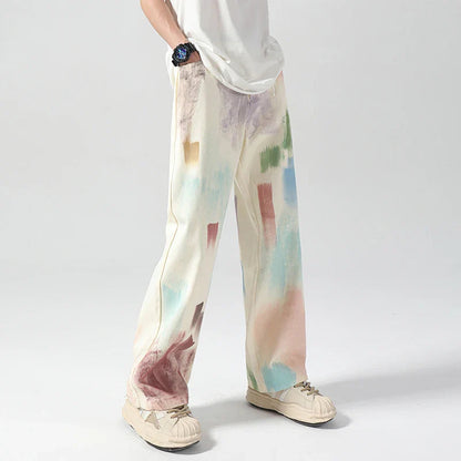 Avenir - Relaxed Fit Paint Splatter Jeans with Unique Design and Side Pockets 1