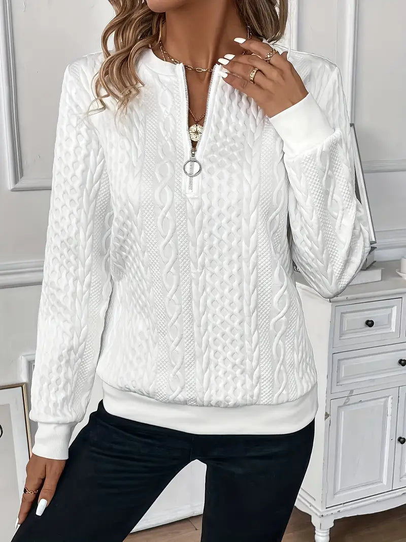 Cozy Zipper Sweater for Women - Stylish & Comfortable Year-Round Wear 5