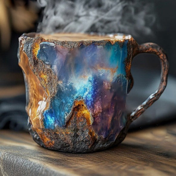 CrystalCraft - Handcrafted Mineral Crystal Mug | Insulated, 350-450 ml for Stylish Beverages 1