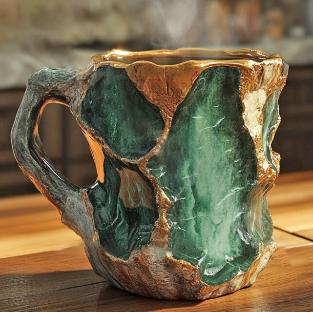 CrystalCraft - Handcrafted Mineral Crystal Mug | Insulated, 350-450 ml for Stylish Beverages 3