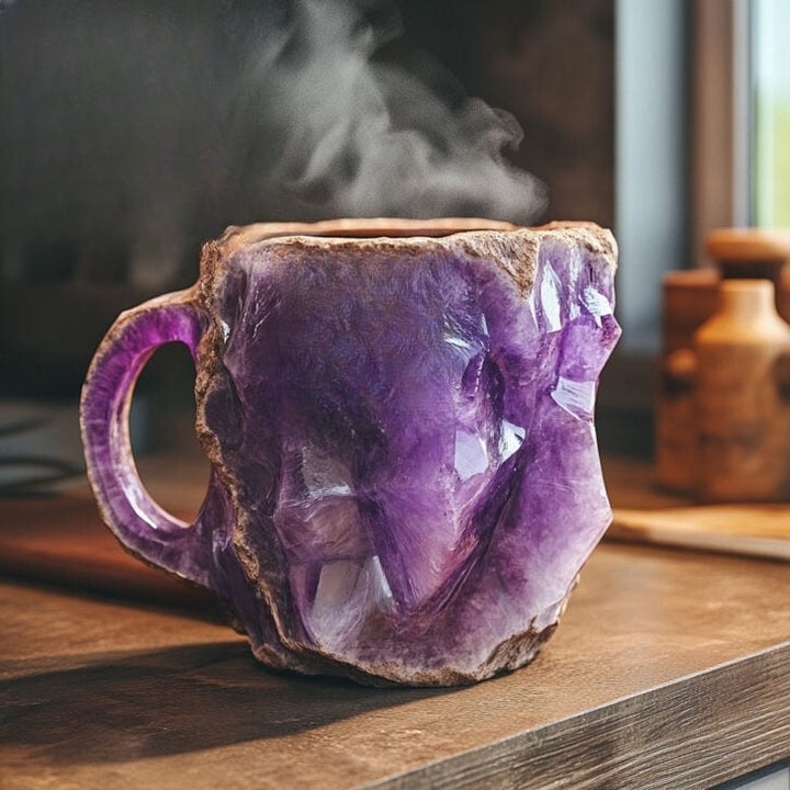 CrystalCraft - Handcrafted Mineral Crystal Mug | Insulated, 350-450 ml for Stylish Beverages 6