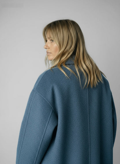 Harper - Elegant Long Winter Coat for Women, Eco-Friendly Cotton Blend 3