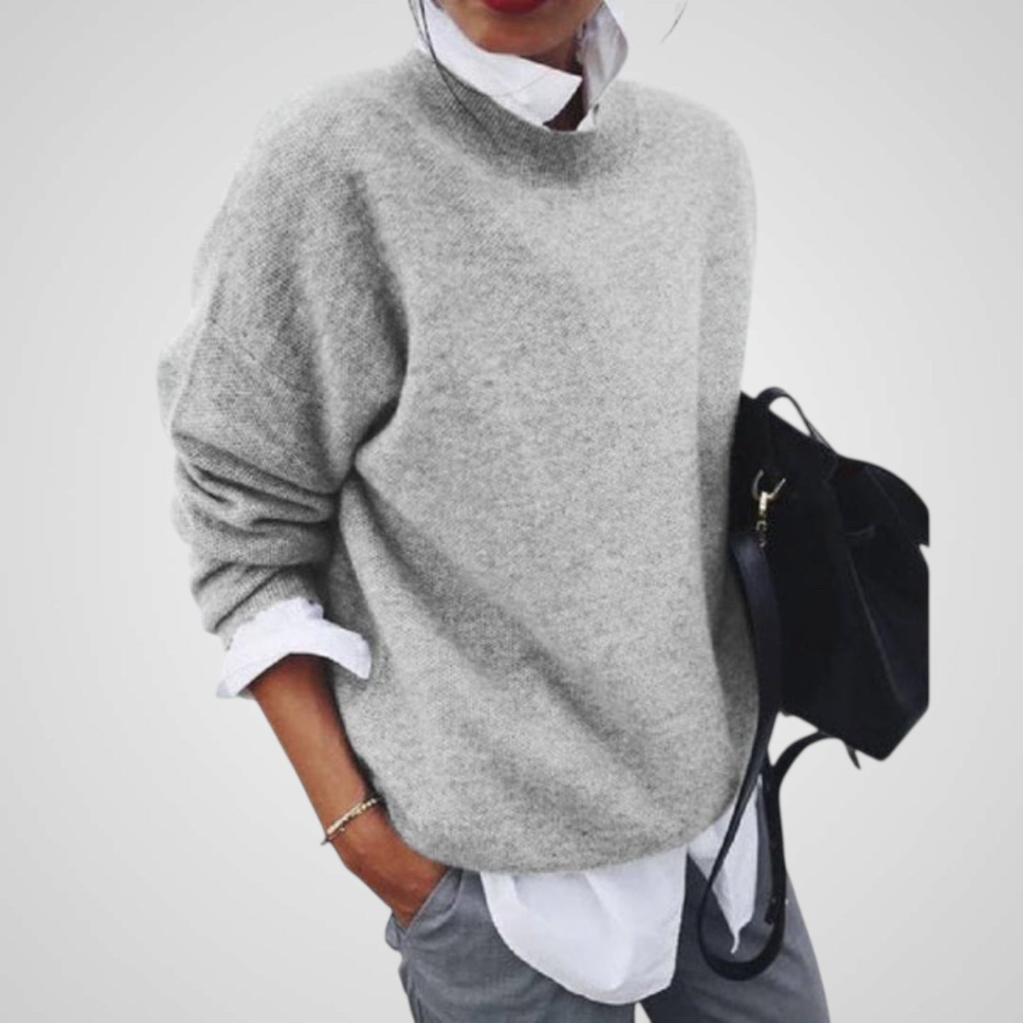 Kasi | Luxuriously Soft Everyday Knitted Cashmere Sweater for Women - Ultimate Comfort!