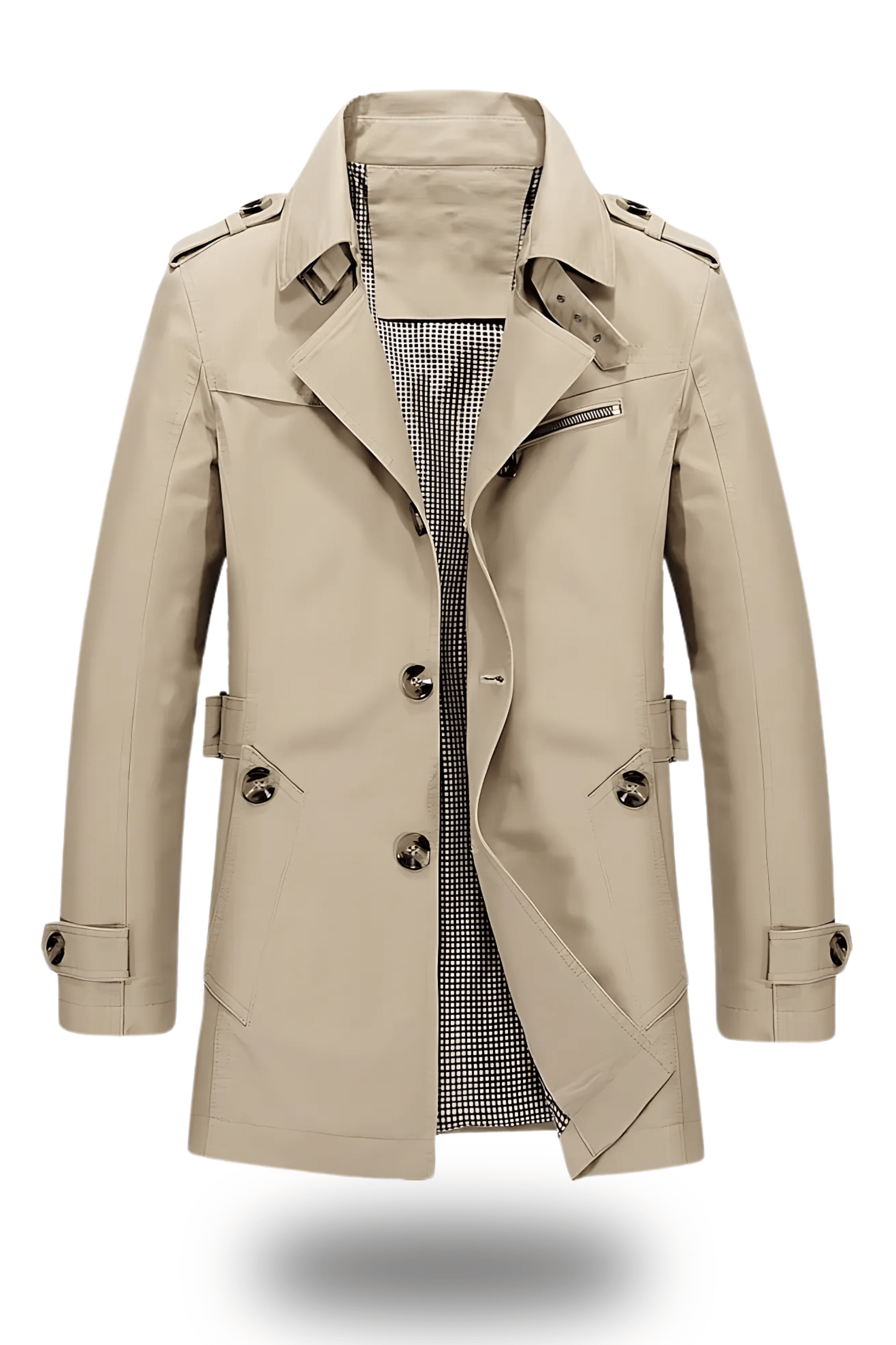Jens - Classic Women's Trench Coat with Folded Collar for Winter Elegance 0