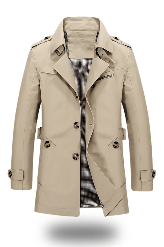 Jens - Classic Women's Trench Coat with Folded Collar for Winter Elegance 0