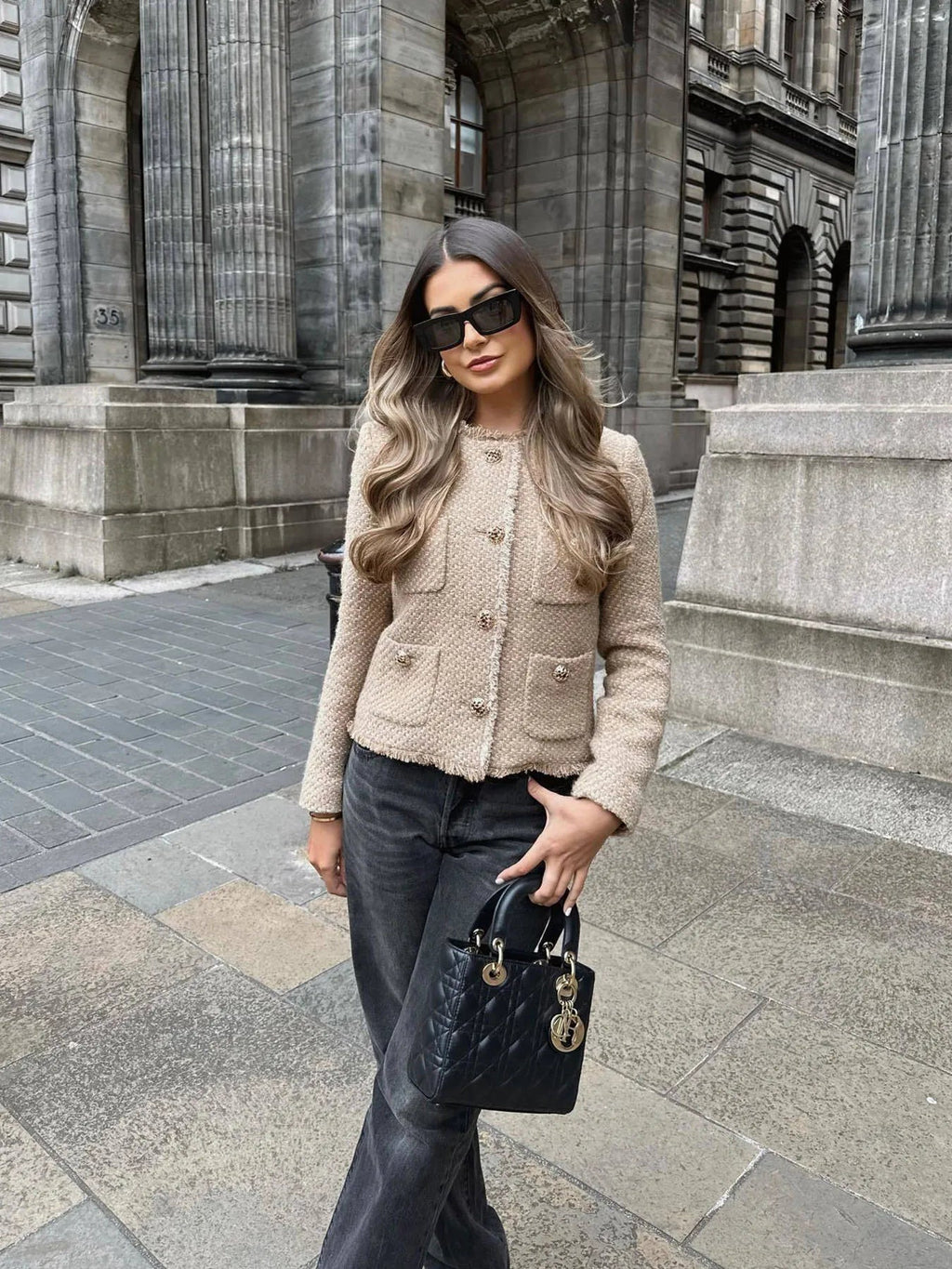 Melinda - Classic Tweed Blazer with Structured Fit & Elegant Fabric 3