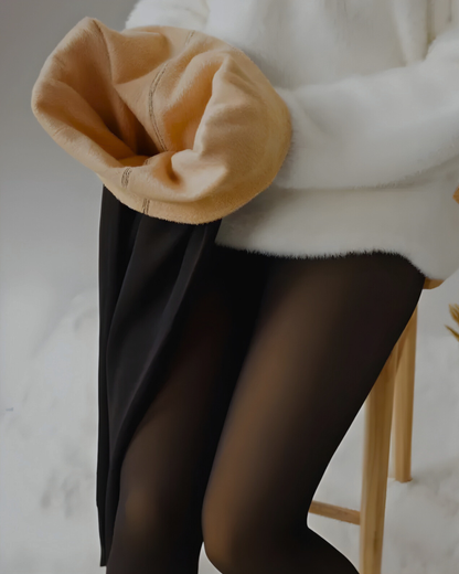 Midnight Sheer - Fleece Lined Leggings for Women, Chic & Cozy Style 2