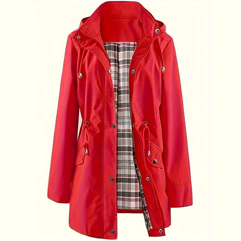 WeatherShield - Waterproof Women's Windbreaker Jacket with Detachable Hood 11