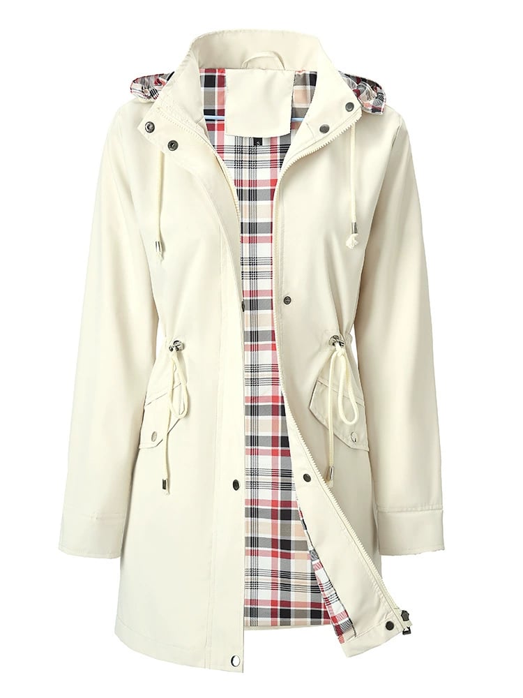 WeatherShield - Waterproof Women's Windbreaker Jacket with Detachable Hood 14